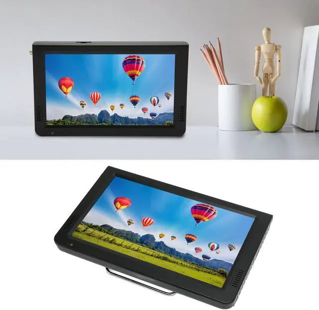 Alt view image 4 of 5 - 10 inch Portable TV with Antenna, 1080P ATSC TFT LED TV Built in Digital Tuner, VGA, USB, Input & Remote Control, Rechargeable Battery Operated Mini TV for Kids Car Travel