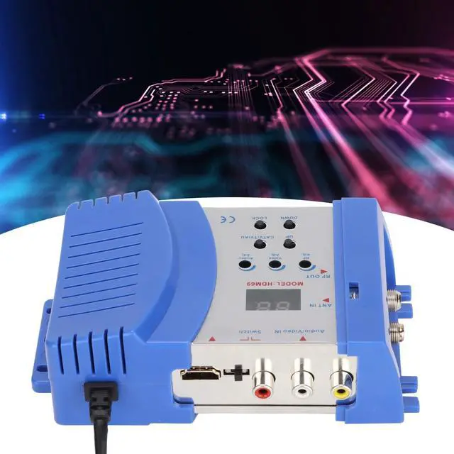 Alt view image 2 of 5 - VHF/UHF Modulator-AV to RF Converter Modulator-PAL/NTSC TV Format Output-HD AV to RF Modulator for Home TV(#1)