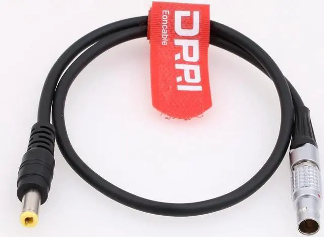 Alt view image 2 of 3 - DRRI DC Barrel to 2-Pin Male Power Cable for Teradek Bond/SmallHD