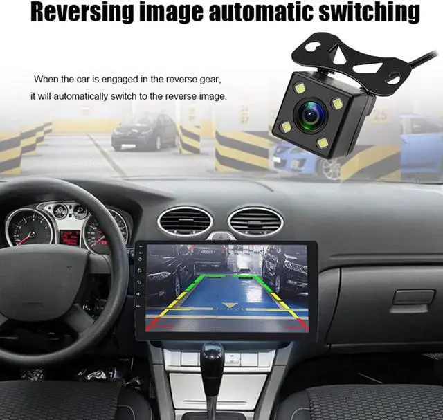 Alt view image 4 of 5 - 10Inch Touch Screen Android 8.1 Car Stereo Universal Car Radio Car Audio Receiver with GPS Navigation Bluetooth FM WiFi Mirror Link USB Car MP5 Player +Rear View Camera