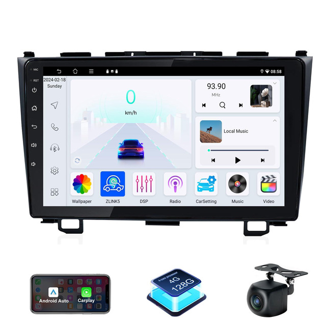 Car Stereo Radio For Honda CRV 2007 2008 2009 2010 2011 With Wireless