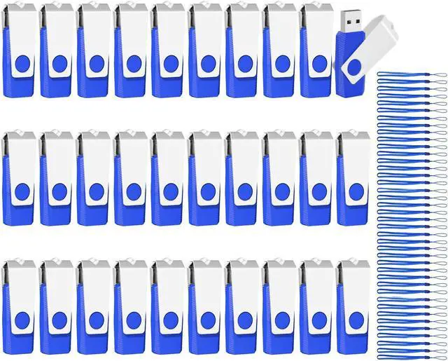 Main image of EASTBULL 50 Pack of Flash Drives Bulk 8GB USB 2.0 Flash Drives Pack USB Drives Bulk Thumb Drives in Bulk with 50 Strings (8 GB)