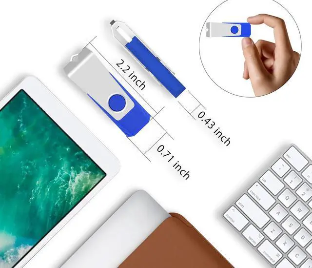 Alt view image 5 of 5 - EASTBULL 50 Pack of Flash Drives Bulk 8GB USB 2.0 Flash Drives Pack USB Drives Bulk Thumb Drives in Bulk with 50 Strings (8 GB)