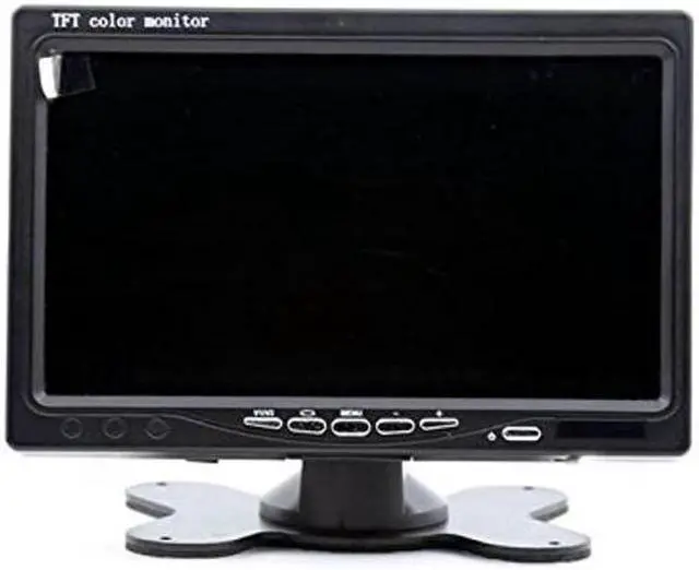 Main image of E-Kylin 7" TFT LCD Car Rearview Monitor, Remote Control, 2 Channels RCA Video Inputs - 12-24V 800 * 480HD Screen w/Sunshade Anti-Glare