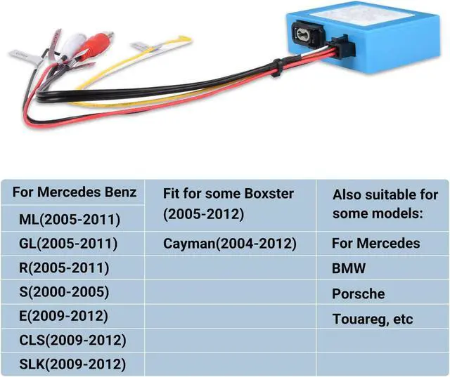 Alt view image 2 of 3 - EKAT Fiber Optic Decoder for Mercedes Benz ML/GL/R/S/CLS/SLK/Cayenne/Touareg