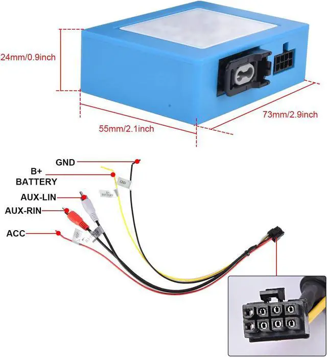 Alt view image 3 of 3 - EKAT Fiber Optic Decoder for Mercedes Benz ML/GL/R/S/CLS/SLK/Cayenne/Touareg