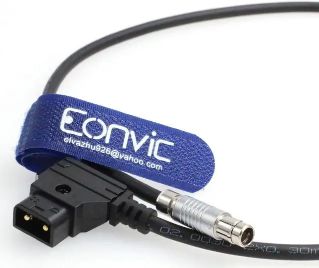 Alt view image 2 of 2 - Eonvic Power Cable Fischer RS 3 Pin Male to Dtap for Arri Alexa Camera