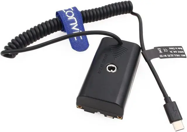 Alt view image 4 of 4 - Eonvic Camera Replacement Power Supply Cable USB Type C to NP-F970 Power Cable Dummy Battery Power Cord for Sony NP-F batteries