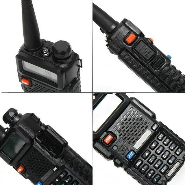Alt view image 4 of 5 - BAOFENG UV-5R Two Way Radio Handheld Ham Radio Dual Band Walkie Talkie(2PACK, Black)