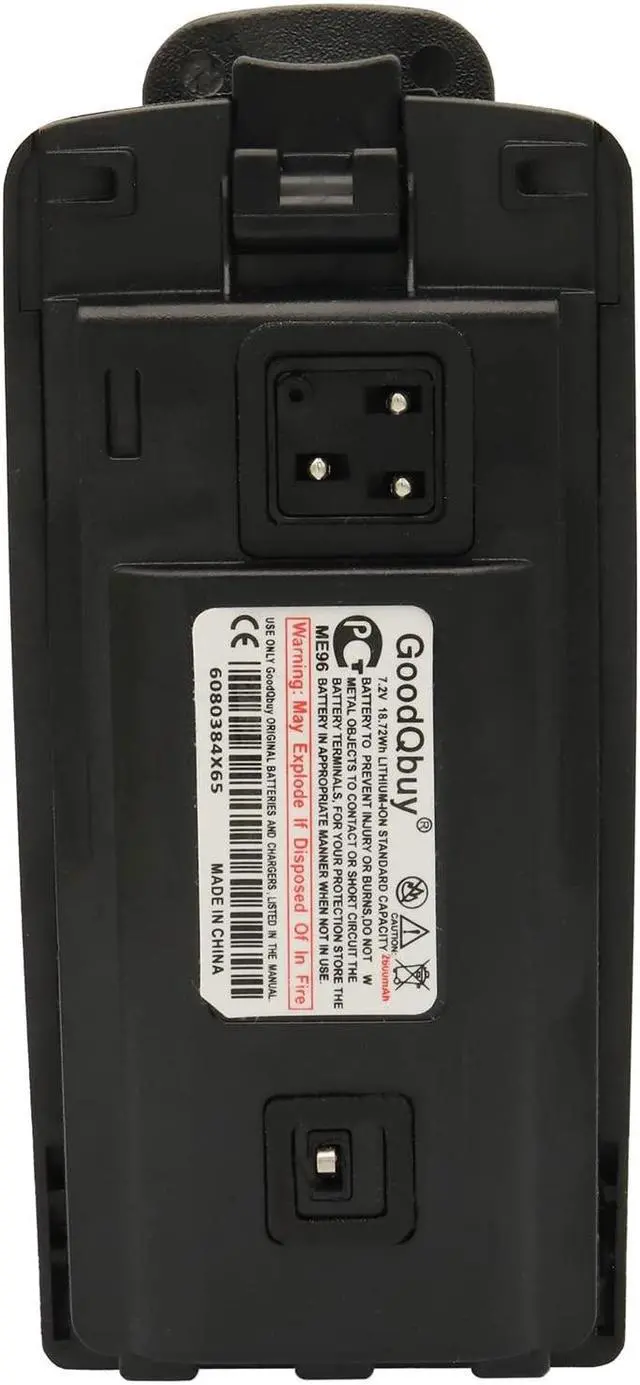 Main image of GoodQbuy 2600mAh 7.2V Replacement Two-Way Radio Battery for Motorola Radios CP110 RDU2020 RDU4100 RDU4160d RDU4160 RDV2080D RDV5100 RLN6305B RLN6308B RLN6351B + Belt Clip