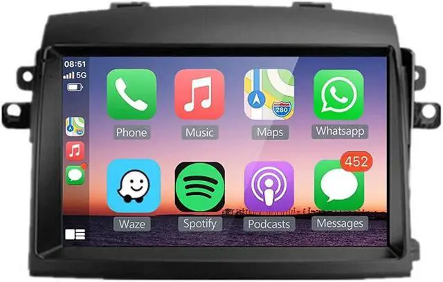 Main image of for Toyota Sienna Radio Upgrade 2004 2005 2006 2007 2008 2009 2010 Car Stereo, Built-in DSP EQ Wireless Carplay Android Auto GPS Navigation 9" IPS Touchscreen Free Backup Camera (4GB RAM+64GB ROM)