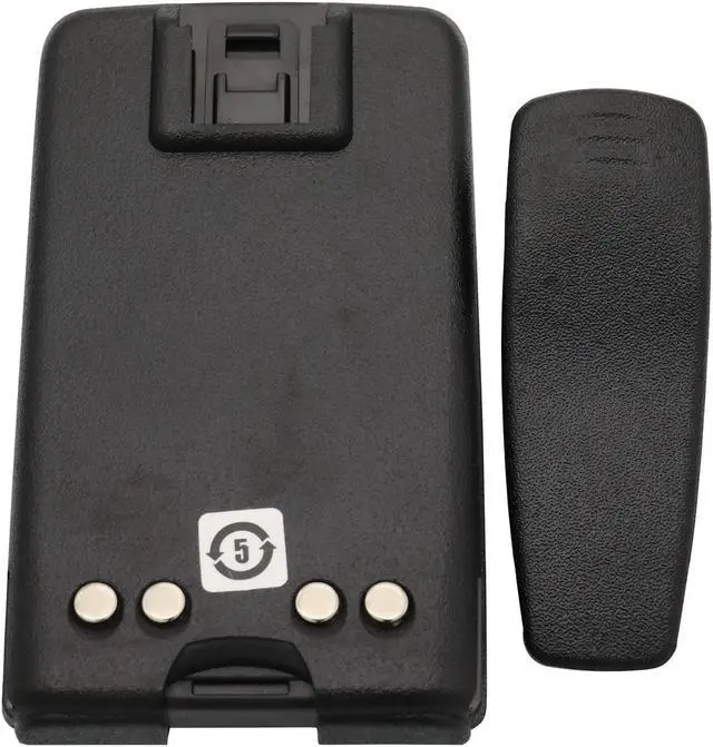 Alt view image 5 of 5 - GoodQbuy 1800mAh 7.2V Ni-MH Replacement Two-Way Radio Battery is Compatible with Motorola Mag One BPR40 A8 PMNN4071 PMNN4071A PMNN4071AR + Belt Clip