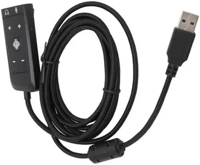 Alt view image 2 of 5 - USB to 3.5mm Jack Audio Sound Card Adapter for Kingston HyperX Cloud II, Gaming Headset 7.1 Channel USB Sound Card for PS5, for Xbox Series X S