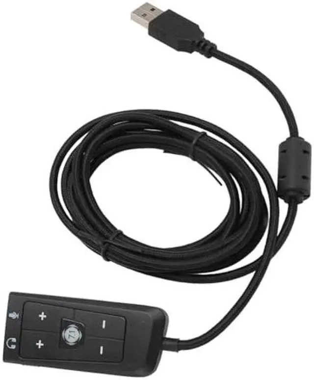 Alt view image 3 of 5 - USB to 3.5mm Jack Audio Sound Card Adapter for Kingston HyperX Cloud II, Gaming Headset 7.1 Channel USB Sound Card for PS5, for Xbox Series X S