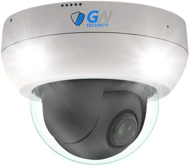 Main image of GW Security 4MP IP POE 4X Optical Zoom 2.8-12mm Motorized Len Full-Time Color Night Vision PTZ Dome Security Camera, 4X Optical Zoom, 60 FPS Recording Rate (GW4533PTZ)