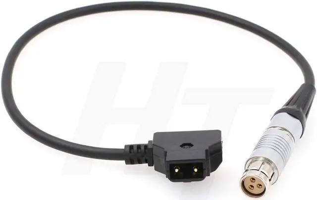 Alt view image 2 of 3 - HangTon Power Cable V-Mount D-tap P-tap to Fischer 3-Pin Female for Phantom Flex 4K Camera (D-tap)