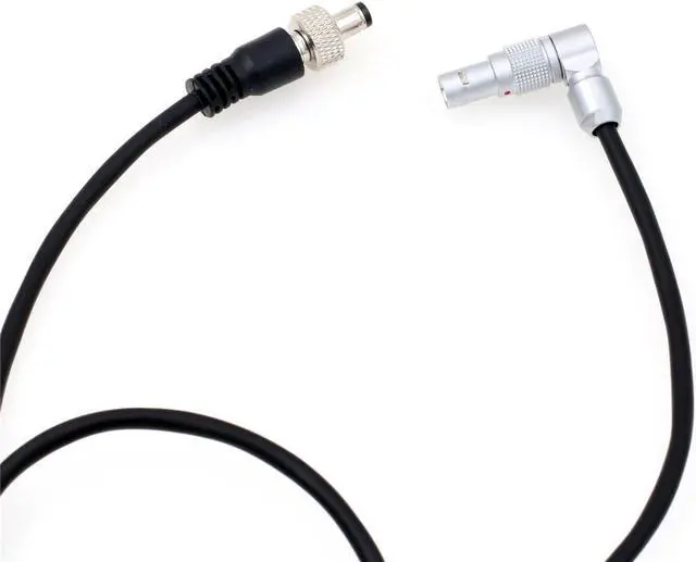 Alt view image 3 of 5 - HangTon 0B 2 Pin to Locking DC Barrel Power Cable for Alexa Camera Atomos Shogun Flame/Inferno, Ninja Inferno, Shogun 7 Monitor Rotated Right Angle 60cm