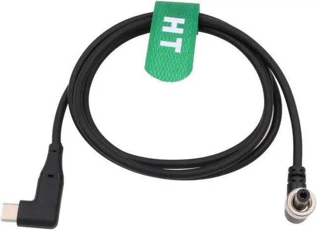 Main image of HangTon Right Angle USB Type C to Locking DC 12V 3A PD Power Cable for Hollyland Mars 400s Audio Recorder Atomos SmallHD Monitor 50cm