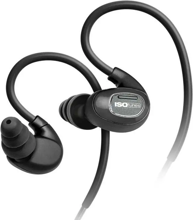Alt view image 3 of 5 - ISOtunes PRO Bluetooth Earplug Headphones, 27 dB Noise Reduction Rating, 10 Hour Battery, Noise Cancelling Mic, OSHA Compliant Bluetooth Hearing Protector (Matte Black)