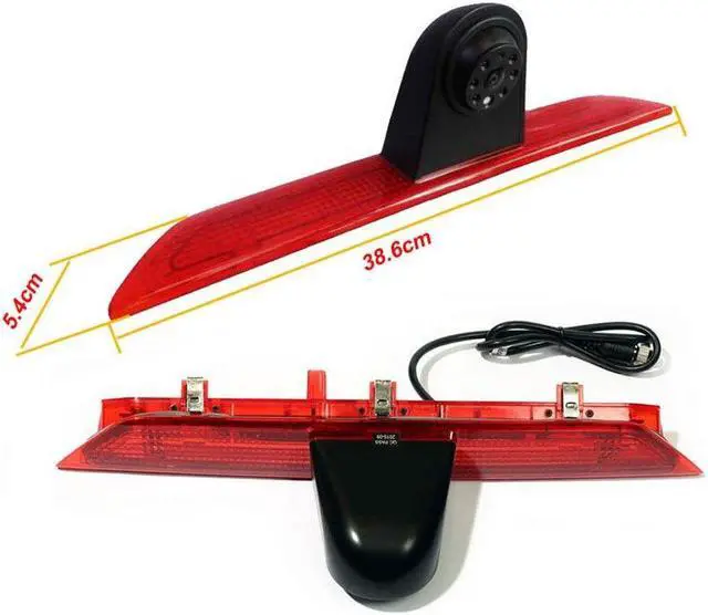Alt view image 2 of 5 - HDMEU HD Car Third Roof Top Mount Brake Lamp Camera Brake Light Rear View Backup Camera for Transit ab 2014-2015 Ford Transit Tourneo Custom Jumbo Kasten V363 F150 F250 F350 V636 MK8 2012-2020