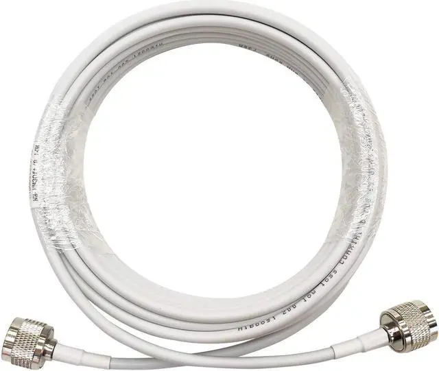 Alt view image 2 of 2 - HiBoost 30ft Ultra Low Loss Coaxial Cable with N-Male to N-Male Connector for Cell Phone Signal Booster, Splitters, Outdoor Antenna and Indoor Antenna
