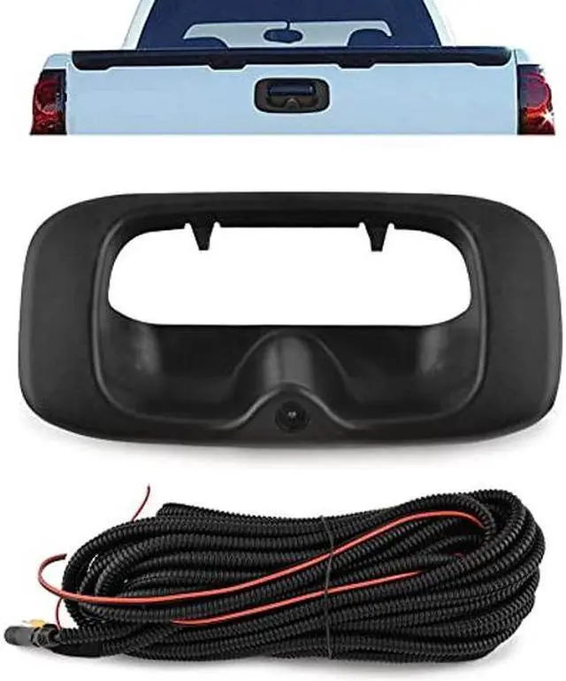 Main image of Rear View Camera Backup Back Up Tailgate Door Handle Camera Compatible with Select Chevy 1999-2006 Silverado Sierra 1500 1500 HD 2500 2500 HD 3500 2007 Classic More in Description