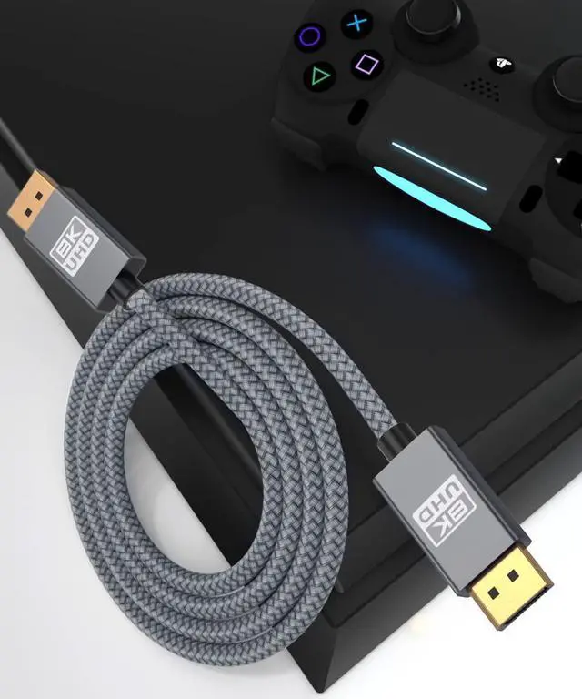 Alt view image 5 of 5 - Itramax 8K 60Hz DisplayPort Cable 15FT (2-Pack),DP 1.4 Male Ultra High Speed Cord for Laptop/PC/TV/Gaming Monitor 16,HBR3 Bandwidth of 32.4Gbps,4K@144Hz,2K@165Hz,1080P@240Hz(DP 1.2 Compatible)