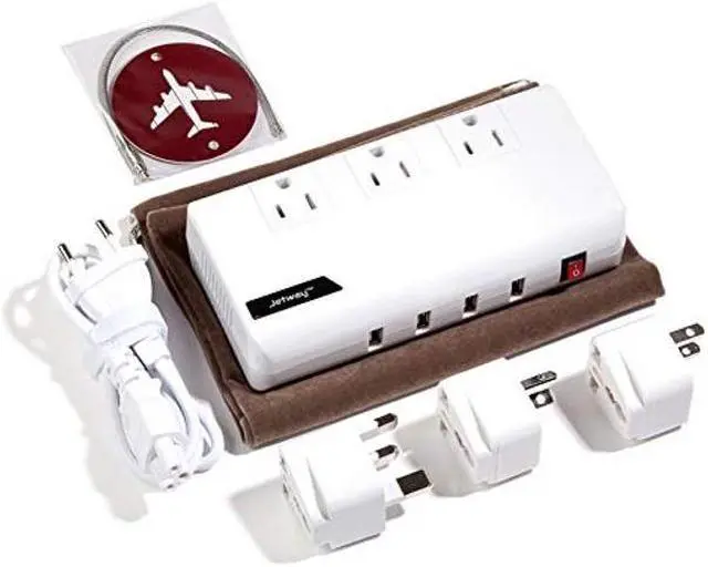 Alt view image 2 of 5 - Best International Travel Adapter and Voltage Converter - 200 Watts - Quiet Mode - Bonus Luggage Tag and Case - 220V to 110V Travel Converter for UK AUS EU Asia Africa - Guaranteed Satisfaction
