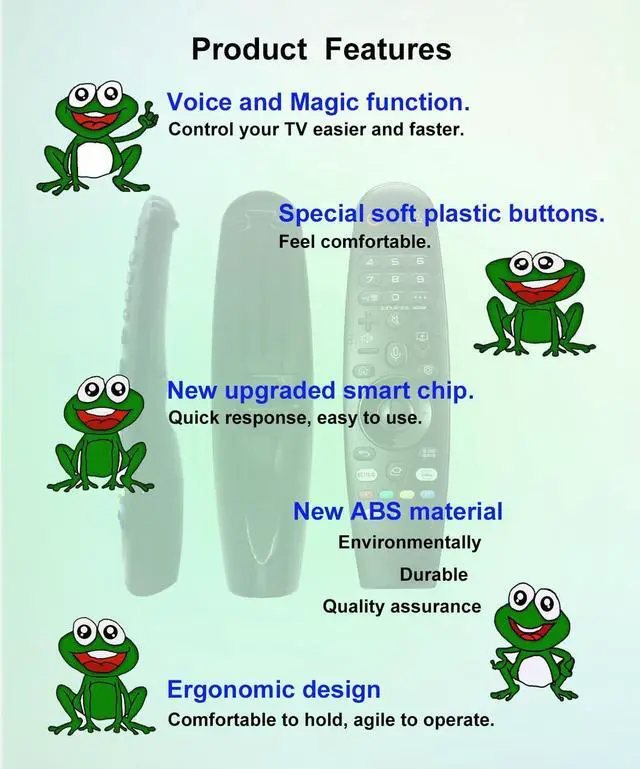 Alt view image 3 of 5 - JISOWA Voice Magic Remote Control Universal for LG C9 B9 W8 E8 SM86 SM95 UM71 UM80 SK8000 SK9500 UK6500 UK7700 NANO81 CX GX PUA Series Smart TV MR19BA AGF80220501 AGF79298801 Replacement