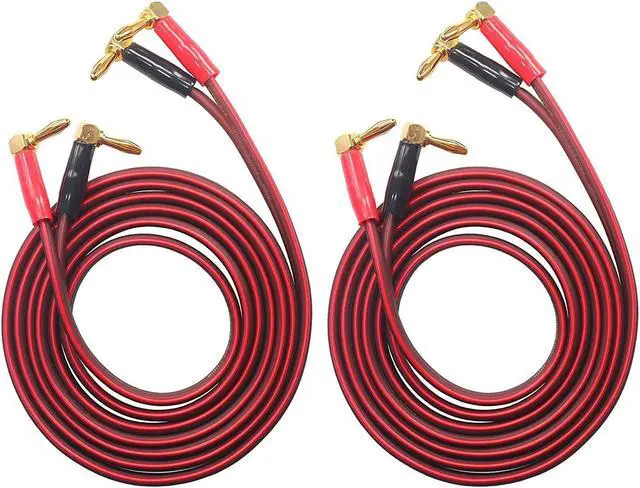 Main image of KK Cable BTK-4 [1pair set 8 Banana plug] HIFI OFC Speaker Wire, Right Angle Banana Plug to Right Angle Banana Plug BTK-4 (3M(9.8ft))