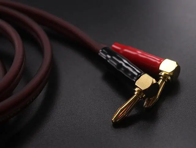 Alt view image 2 of 2 - KK Cable BTK-4 [1pair set 8 Banana plug] HIFI OFC Speaker Wire, Right Angle Banana Plug to Right Angle Banana Plug BTK-4 (3M(9.8ft))