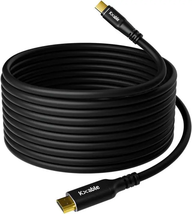 Main image of 8K USB C to HDMI 2.1 Cable 30 FT, (8K@60Hz,4K@120Hz, HDR), Thunderbolt 3/4 Compatible, for iPhone 15 Series, MacBook Pro/Air, iPad Pro, Galaxy S23, Note 20, Surface, Dell, HP, with 2 HDMI Adapters