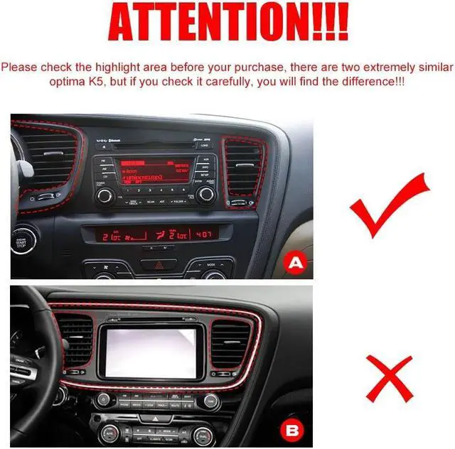 Alt view image 2 of 5 - Kunfine Car CarPlay Android Auto Navigation Stereo GPS Radio Reverse Camera Display 9" IPS Touchscreen Headunit Tablet Pad Media Player for Kia Optima K5 2009-2015, if Applicable Quad Core 2G+32G
