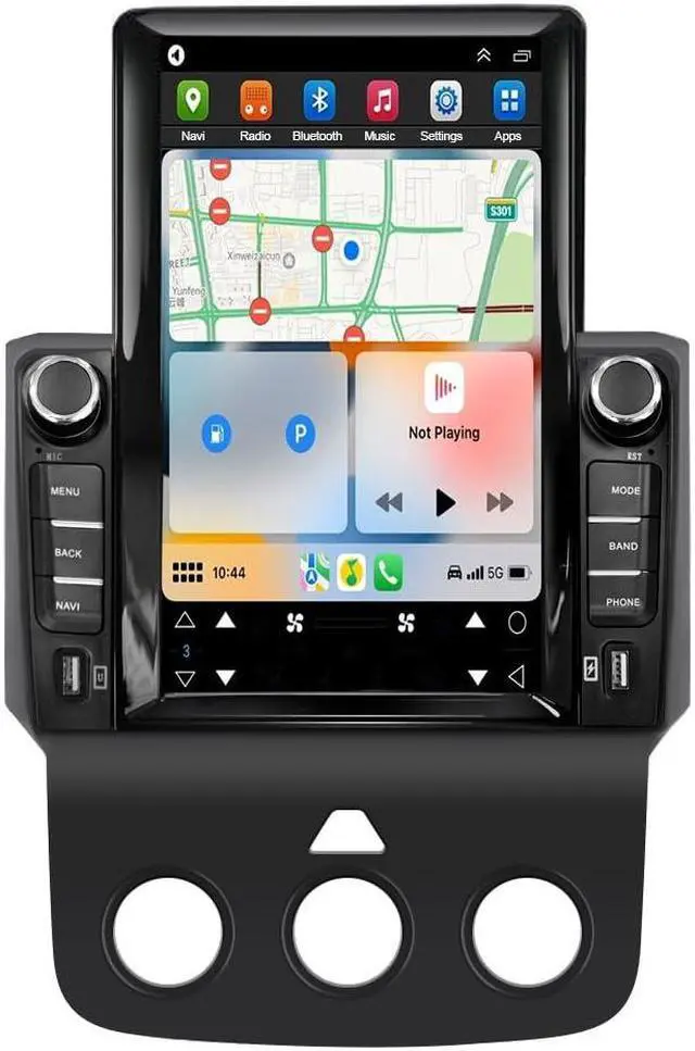 Main image of Loddery 9.7 inch Car Radio Stereo for Dodge Ram 1500 2500 3500 2013 2014 2015 2016 2017 2018, 2GB +32GB, with Wireless & Wired Carplay,Built-in GPS WIFI DSP(Only fit Manual AC)