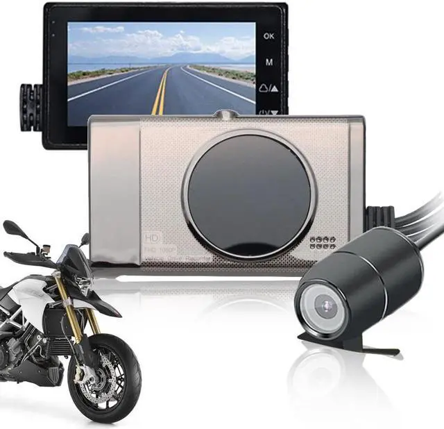 Main image of Driving recorder Camera 3" LCD HD Motorcycle Car Action Dual Camera Video Recorder Dash Cam Night Vision 5V Motorcycle Car Driving recorder Camera Video Recorder Dash Cam Night Vision