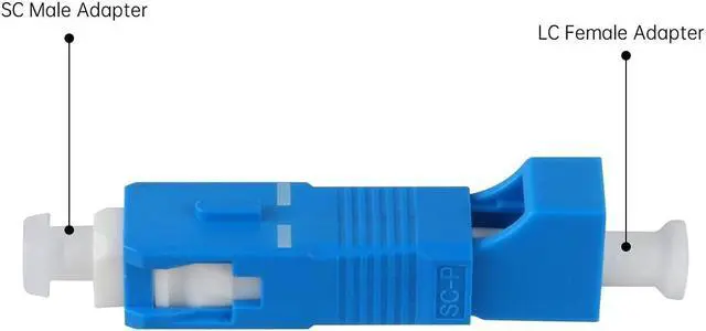 Alt view image 3 of 5 - 12 Pcs SC to LC Adapter,SingleMode 9/125um SC Male to LC Female Hybrid Optical Fiber Adapter Connector,Optical Equipment Tool for Visual Fault Locator,Optical Power Meter,Digital Communication