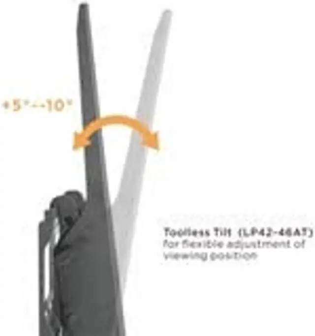 Alt view image 3 of 5 - Mount Plus MP-P42-64AT Tilt Vertical Portrait TV Wall Mount | Vertical-Orientation Menu Wall Board Mount | Anti-Theft Locking | Fits Most 37" to 75" TVs (VESA 400x600) (37 to 75 TILT)