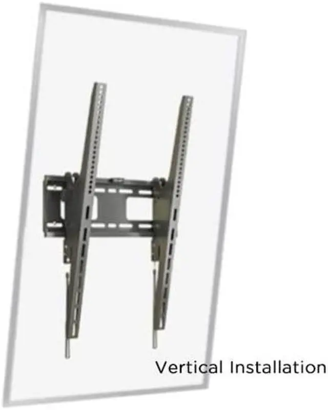 Alt view image 2 of 5 - Mount Plus MP-P42-64AT Tilt Vertical Portrait TV Wall Mount | Vertical-Orientation Menu Wall Board Mount | Anti-Theft Locking | Fits Most 37" to 75" TVs (VESA 400x600) (37 to 75 TILT)