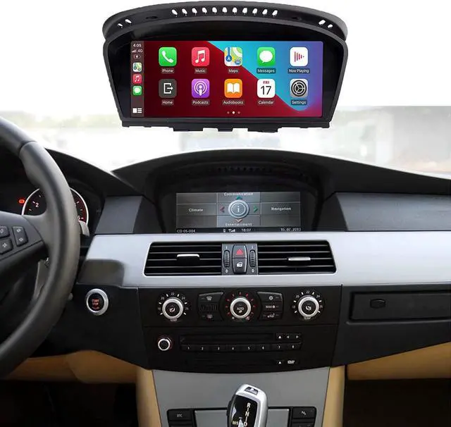 Main image of NINETOM 8.8 inch Wireless Apple CarPlay Android Auto Car Multimedia Screen for BMW 5 Series CCC System, E60/E63/E64/E90/E91/E92/E93 (2005-2010)