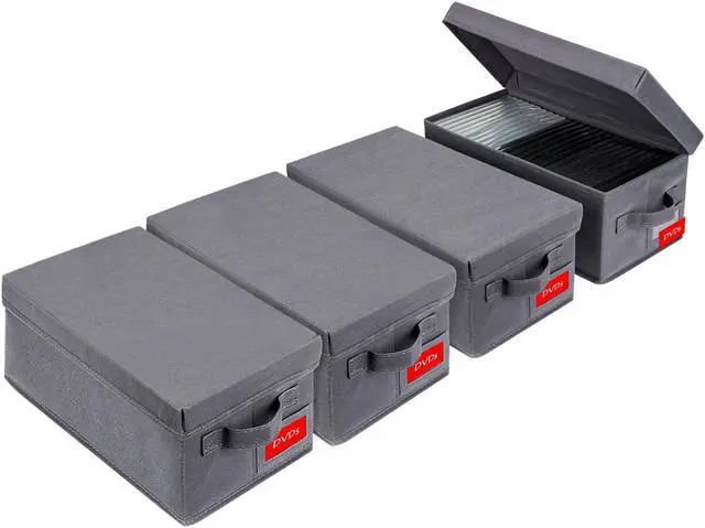 NUSWOR Upgrades DVD Storage Box - Perfect DVD Case Storage