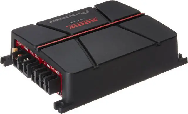 Alt view image 2 of 3 - Pioneer GM-A3702 2-Channel Bridgeable Amplifier ,Black/red