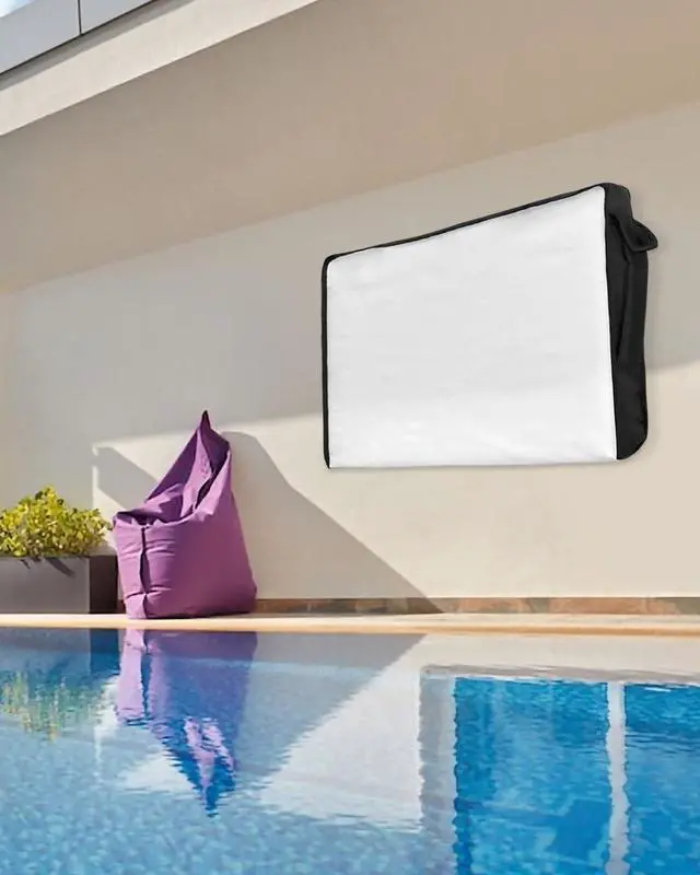 Alt view image 5 of 5 - Outdoor TV Cover Waterproof and Weatherproof, Solid White Outside TV Cover for 70 to 75 inch LCD LED, Shield TV Display Screen Protector