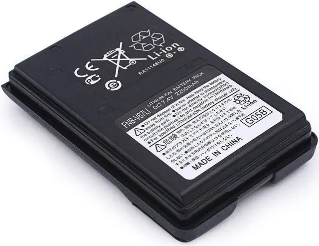 Main image of RaddioAcery FNB-V67Li 2200mAh Li-ion Battery for FT-250R FT-270R FT-60R HX-370S Vertex VX120 VX150 VX-160 VX180 VX-414 VX-424 VXA120