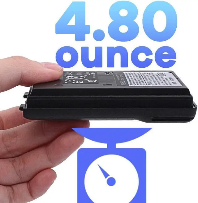 Alt view image 3 of 5 - RaddioAcery FNB-V67Li 2200mAh Li-ion Battery for FT-250R FT-270R FT-60R HX-370S Vertex VX120 VX150 VX-160 VX180 VX-414 VX-424 VXA120