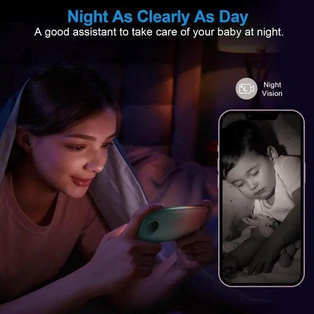 Alt view image 5 of 5 - Wireless Wifi Camera,Battery Block camera HD1080P Battery Security Camera,Smart Home camara,Pet Camera,Baby Monitor with Night Vision,Motion Detection,Cloud Storage for Security with iOS Android APP