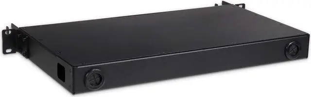 Alt view image 2 of 5 - Fiber Optic Patch Panel, Rack Mount, 1 RU, Includes 2 SC Singlemode and 2 SC Multimode Adapter Plates, Includes Splice Trays, Up to 24 Fiber Capacity