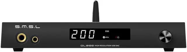 Main image of SMSL DL200 ES9039Q2M Audio DAC and HiFi Headphone Amplifier,6.35mm Headphone/4.4m Headphone/TRS Balanced Line/RCA Single end Line Output,Dualmode USB2.0/1.1,TND+N -123dB,with Remote Control