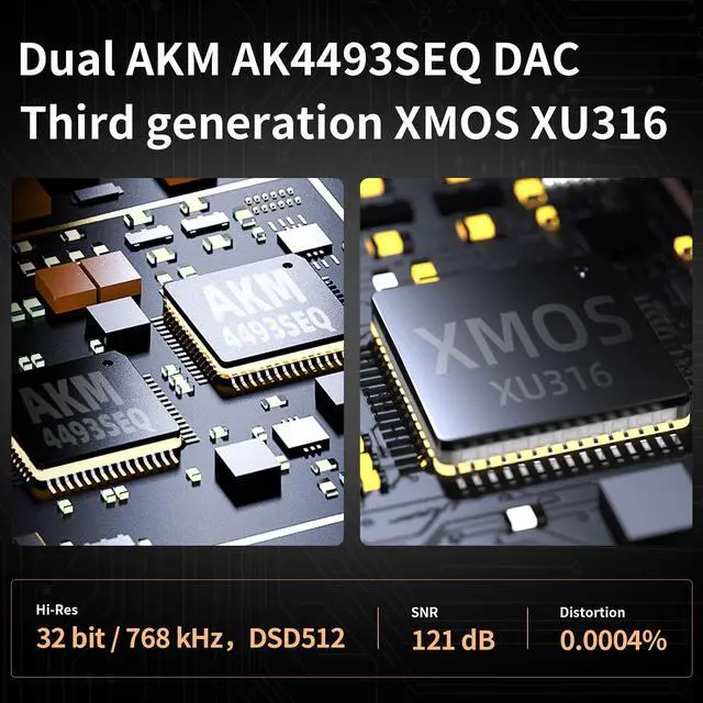 Alt view image 2 of 5 - SHANLING H5 Portable DAC/AMP,HiFi Music Player,Headphone Amplifier,Dual AK4493SEQ DAC,768kHz / 32bit, DSD512,Bluetooth 5.0,840@32O Output,MQA Full Decoder,3.5/4.4mm,Optical/USB/Coaxial (Titanium)