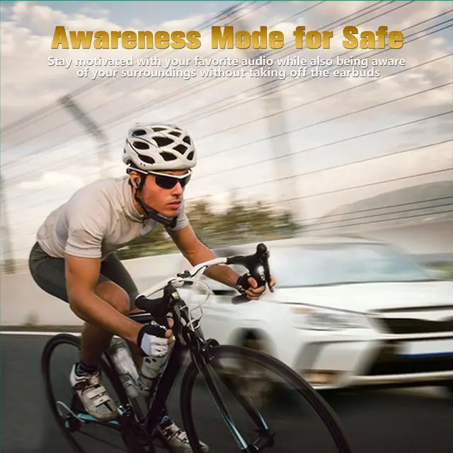 Alt view image 4 of 5 - Ttbesmi Wireless Active Noise Cancelling Earbuds ANC with Smart Touch Screen Transparency Mode Blue Tooth Ear Buds Noise Cancelling Earphones Bluetooth Earbuds Active Noise Canceling Ear Buds