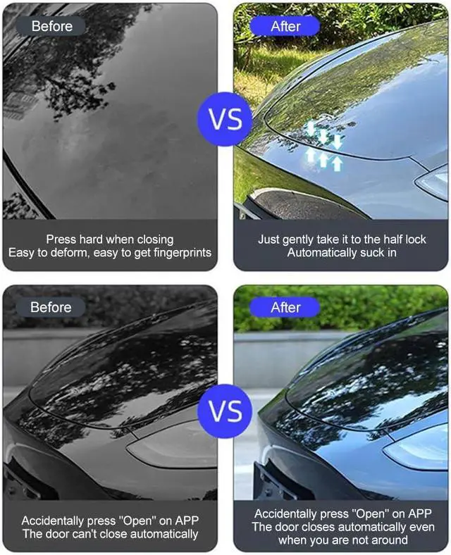 Alt view image 4 of 5 - Svzadipe Power Frunk Soft Closing for Tesla Model Y 2020-2024 Front Trunk Auto Close Electric Suction Cover Front Trunk Auto Close (for Model Y 2020-2024)